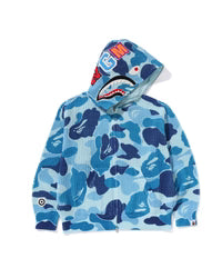 Abc Camo Crochet Relaxed Fit Shark Full Zip Hoodie