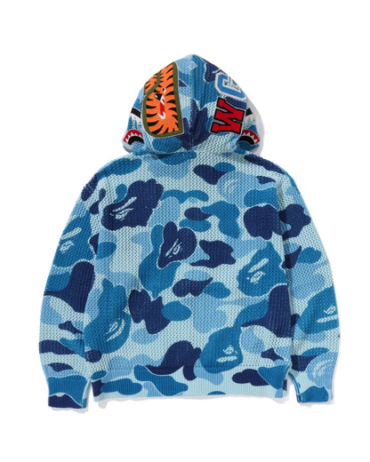 Abc Camo Crochet Relaxed Fit Shark Full Zip Hoodie