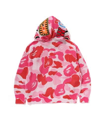 Abc Camo Crochet Relaxed Fit Shark Full Zip Hoodie