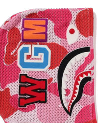 Abc Camo Crochet Relaxed Fit Shark Full Zip Hoodie