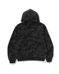 1st Camo Heavy Wash Cropped Fit Zip Hoodie