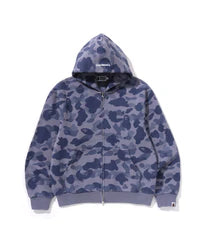 1st Camo Heavy Wash Cropped Fit Zip Hoodie