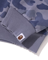 1st Camo Heavy Wash Cropped Fit Zip Hoodie