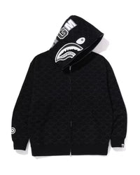 College Monogram Relaxed Fit Shark Full Zip Hoodie