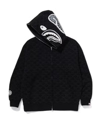 College Monogram Relaxed Fit Shark Full Zip Hoodie