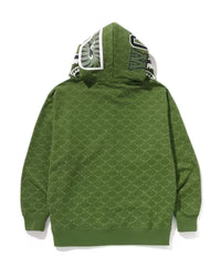 College Monogram Relaxed Fit Shark Full Zip Hoodie