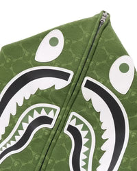 College Monogram Relaxed Fit Shark Full Zip Hoodie