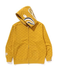 College Monogram Relaxed Fit Shark Full Zip Hoodie