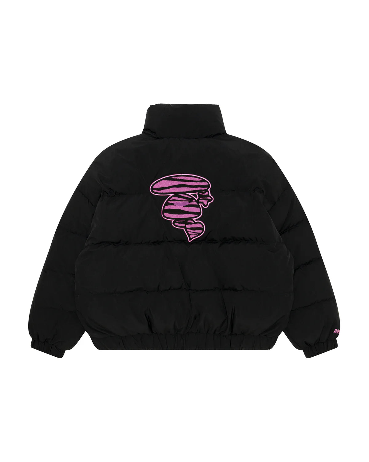 Logo zip-up puffer jacket