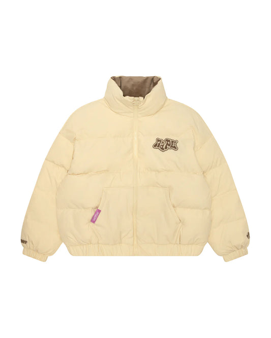 Logo zip-up puffer jacket