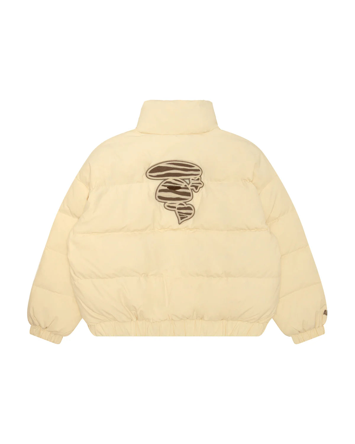 Logo zip-up puffer jacket