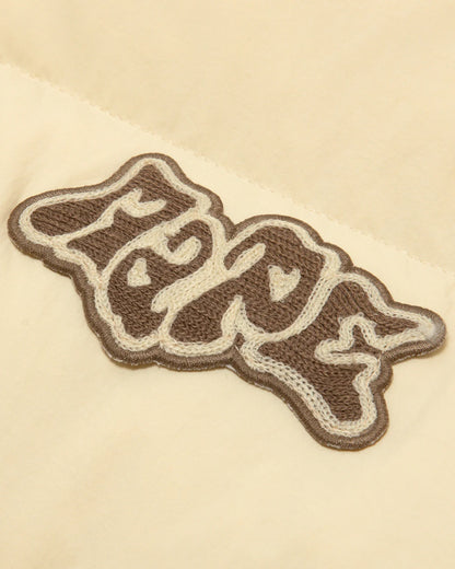 Logo zip-up puffer jacket