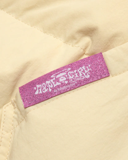 Logo zip-up puffer jacket
