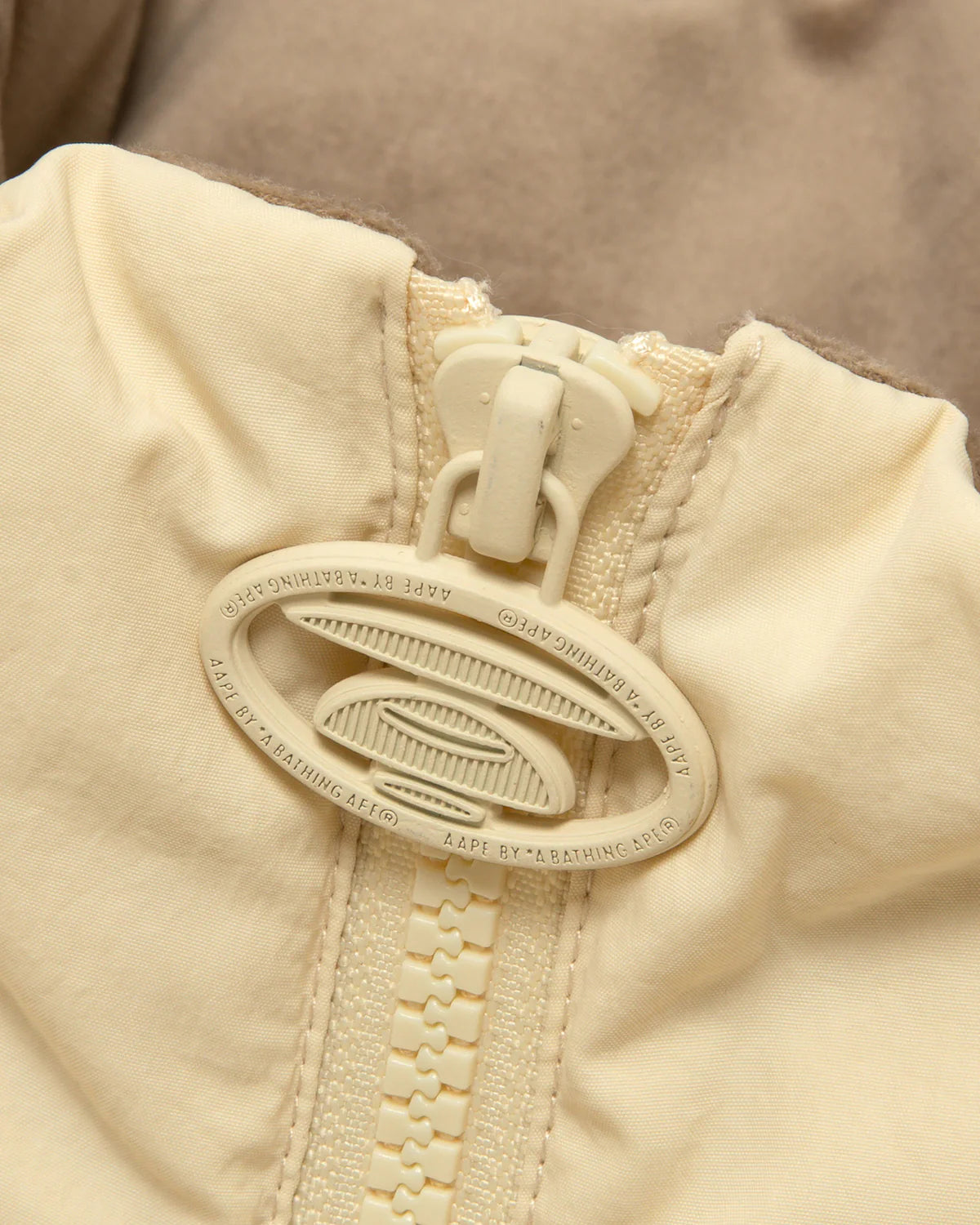 Logo zip-up puffer jacket