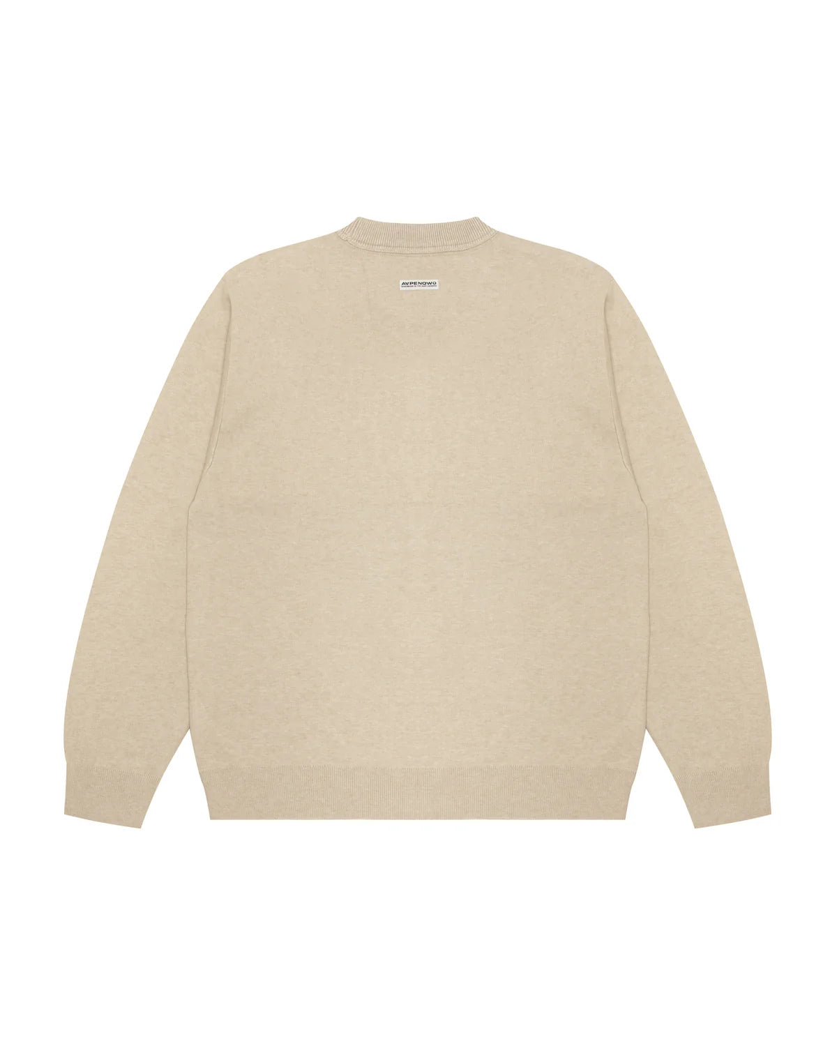 Moonface logo crew neck knit sweatshirt