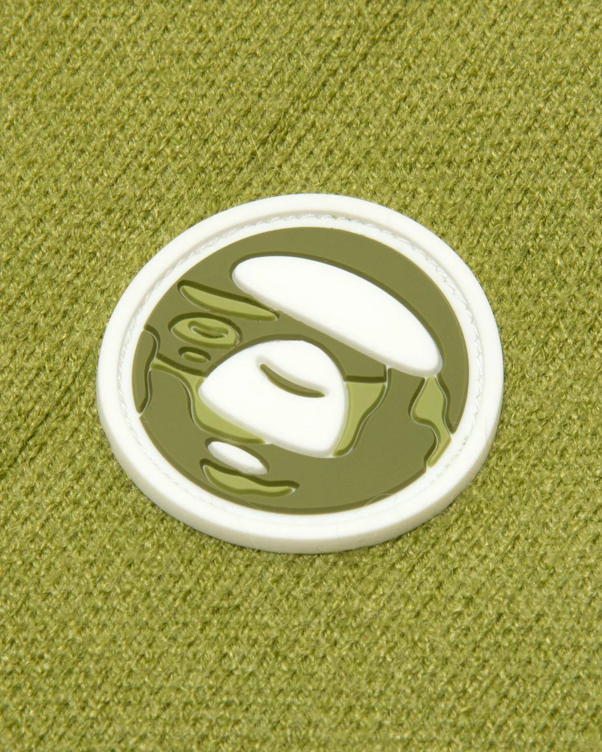 Moonface logo crew neck knit sweatshirt