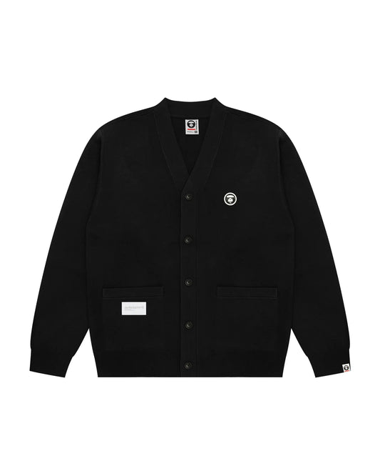 Moonface logo v-neck cardigan