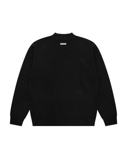 Moonface logo v-neck cardigan