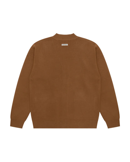 Moonface logo v-neck cardigan