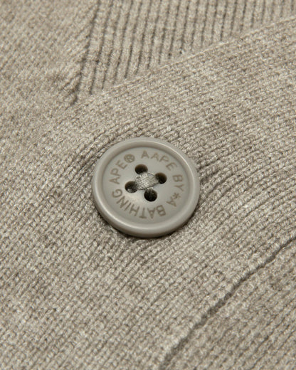 Moonface logo v-neck cardigan
