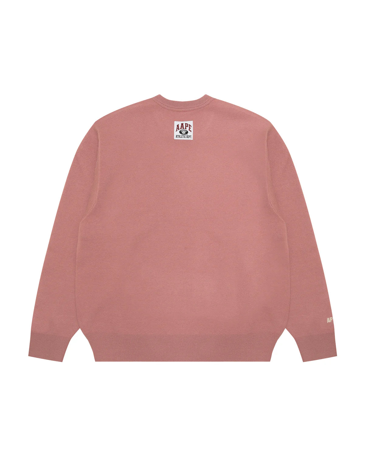 AAPE UNVS moonface logo crew neck knit sweatshirt