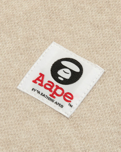 AAPENOW moonface logo crew neck knit pullover