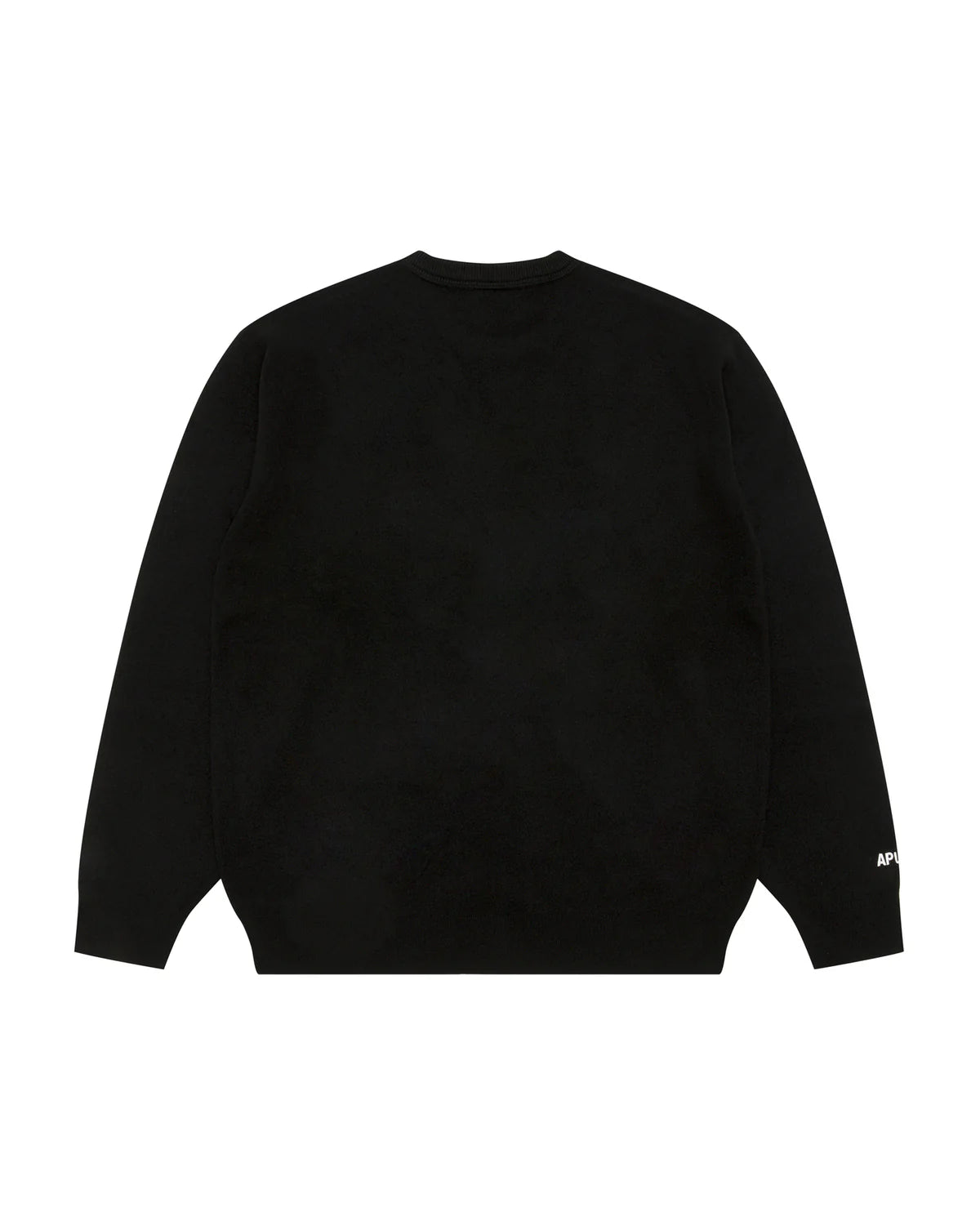 AAPENOW moonface logo crew neck knit pullover