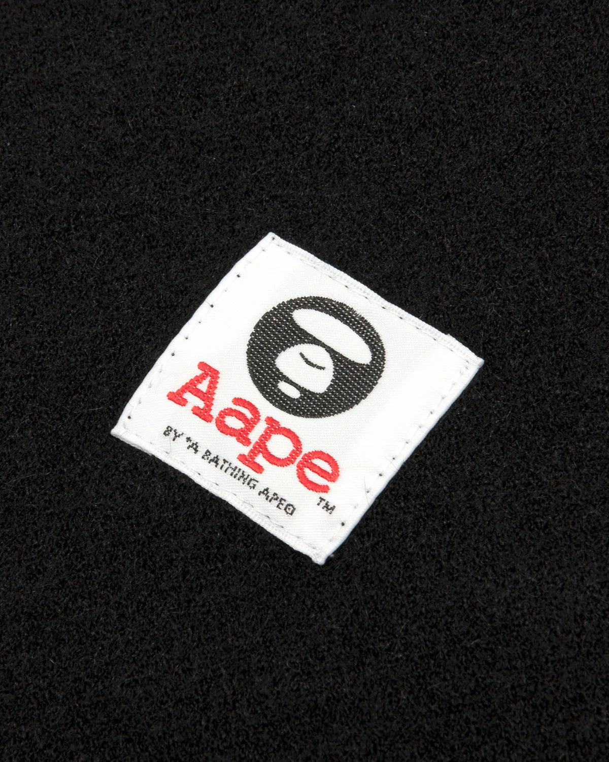 AAPENOW moonface logo crew neck knit pullover