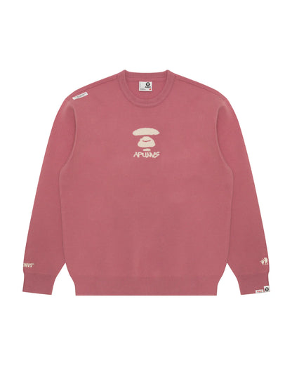 Moonface logo basic knit sweatshirt
