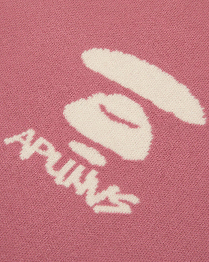 Moonface logo basic knit sweatshirt