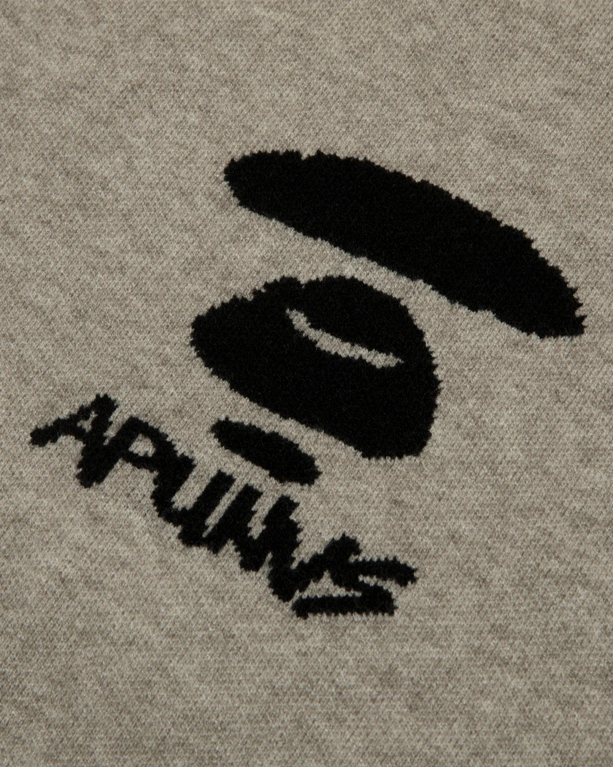 Moonface logo basic knit sweatshirt