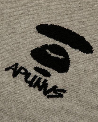 Moonface logo basic knit sweatshirt