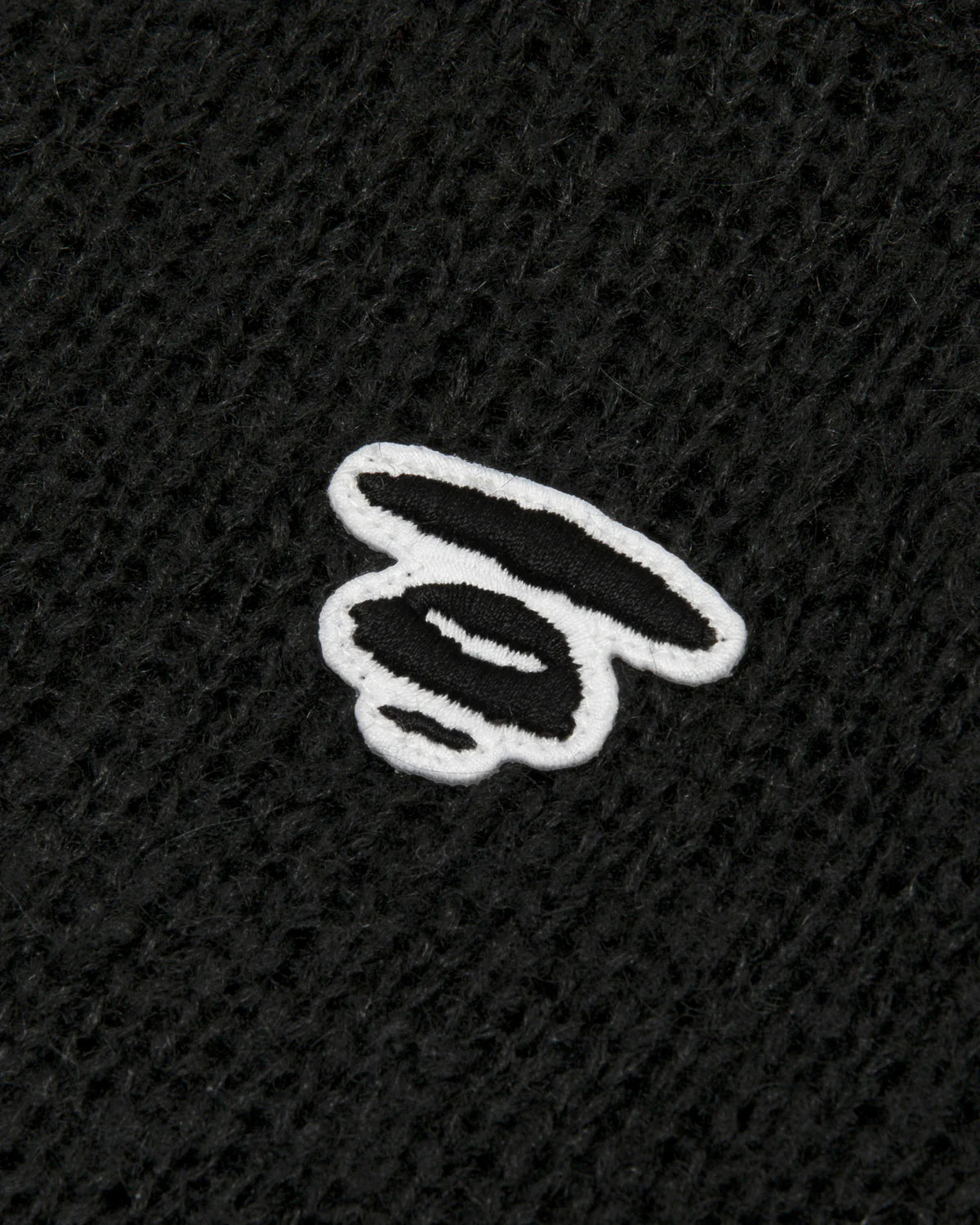 Moonface logo crew neck knit sweatshirt