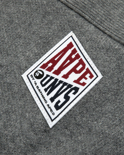 AAPE UNVS moonface logo hooded cardigan