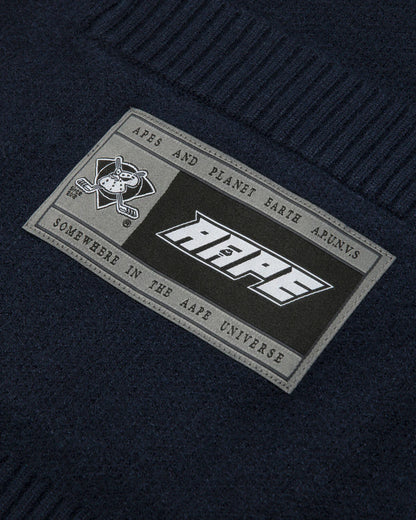 AAPENOW moonface logo button down cardigan