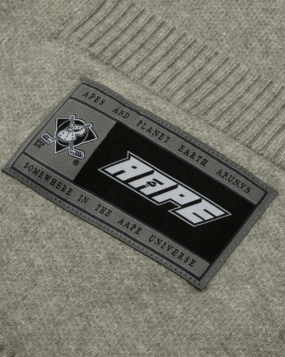 AAPENOW moonface logo button down cardigan