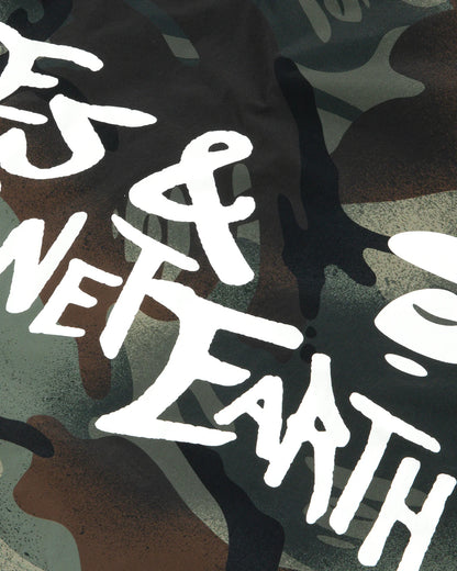Moonface logo camo windbreaker