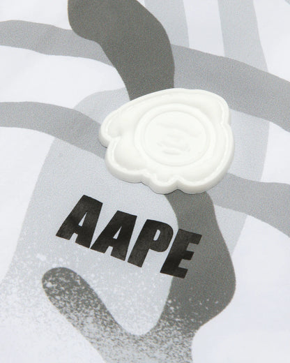Moonface logo camo windbreaker