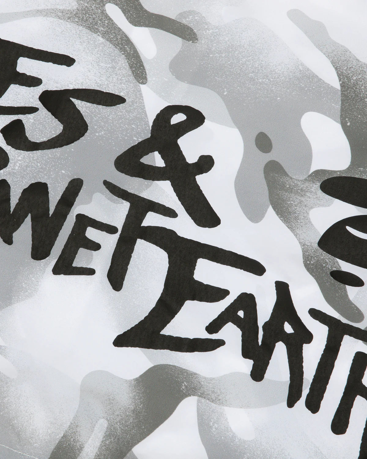 Moonface logo camo windbreaker