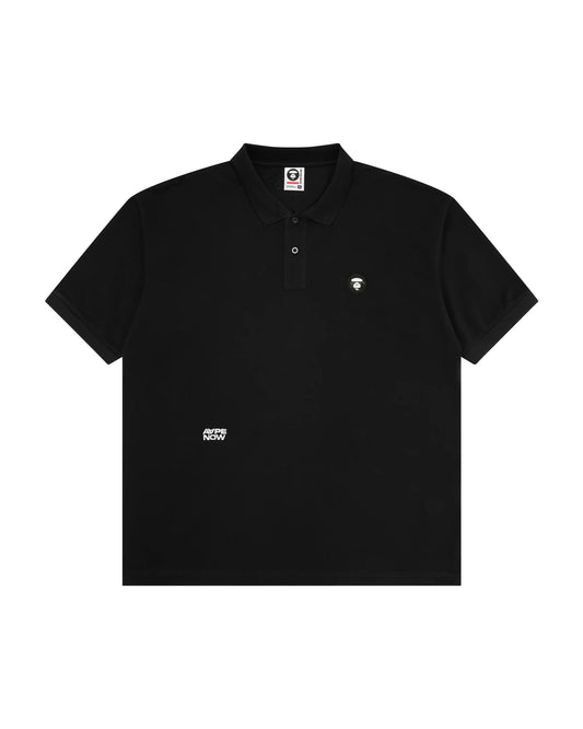 AAPENOW moonface logo polo shirt