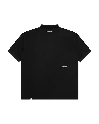 AAPENOW moonface logo polo shirt