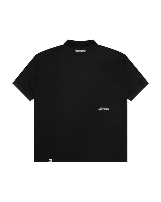 AAPENOW moonface logo polo shirt