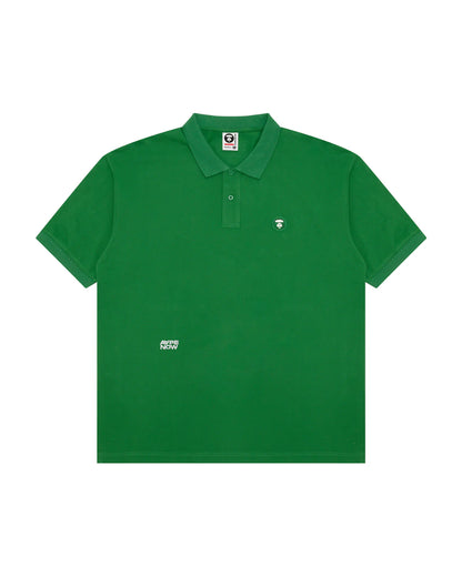 AAPENOW moonface logo polo shirt