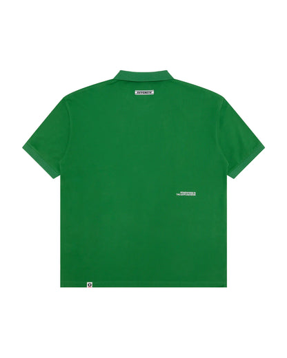 AAPENOW moonface logo polo shirt