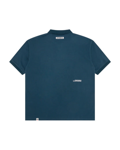 AAPENOW moonface logo polo shirt