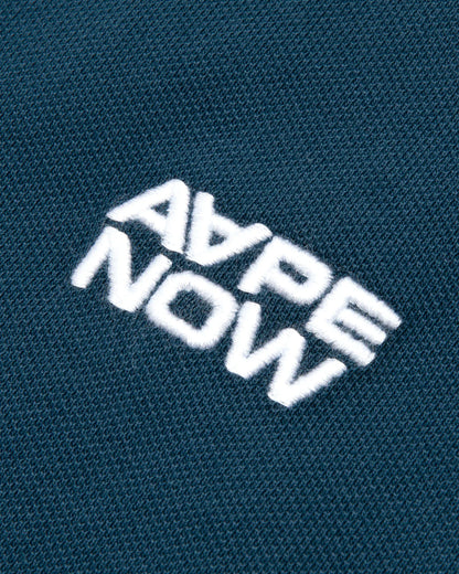AAPENOW moonface logo polo shirt