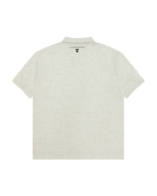 A patch polo shirt
