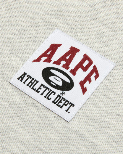 A patch polo shirt