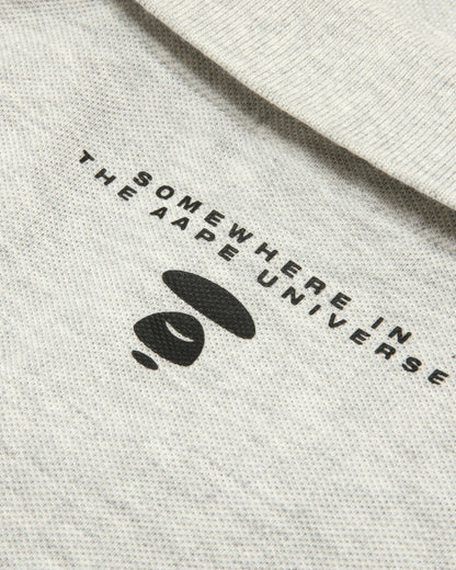 A patch polo shirt
