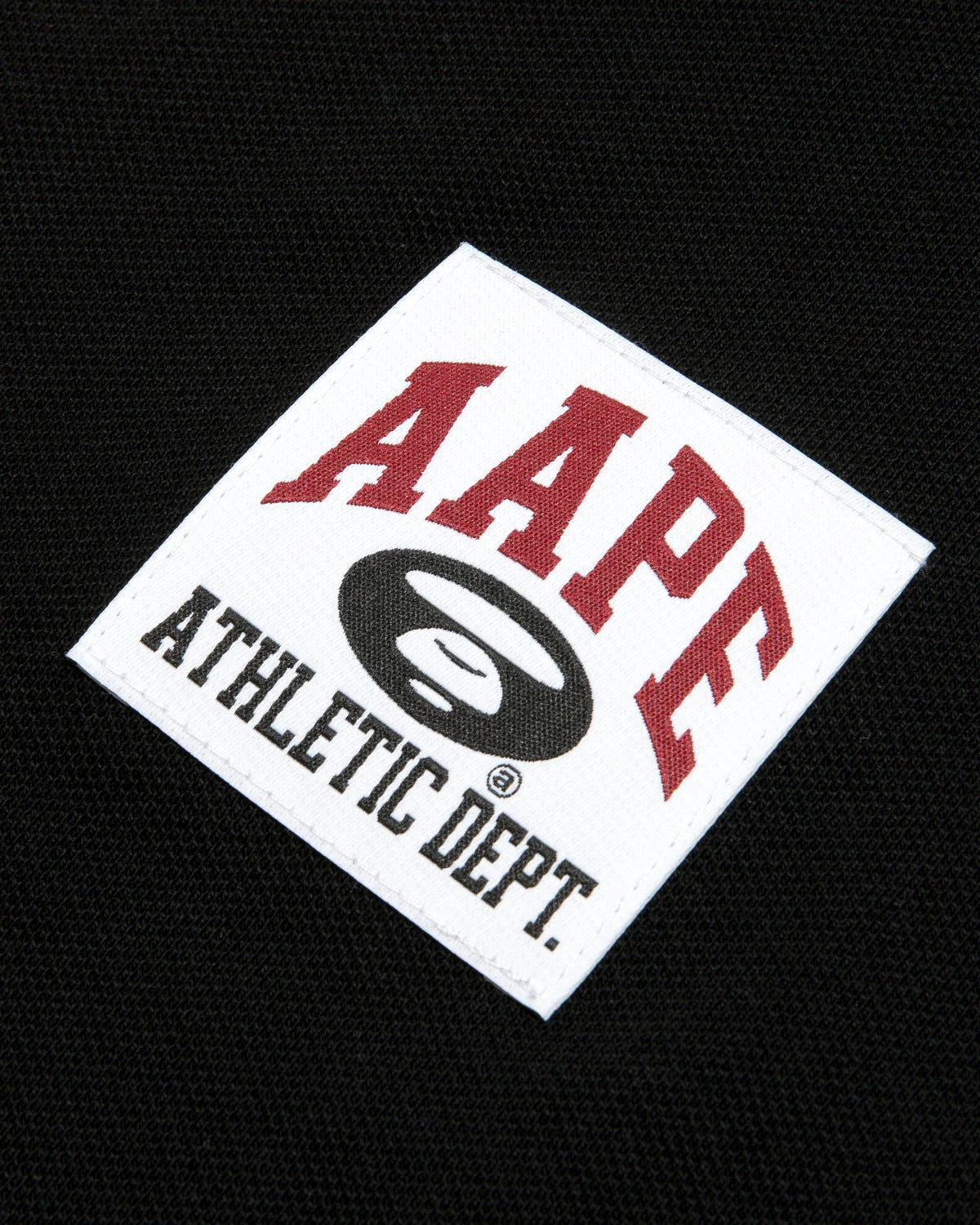 A patch polo shirt